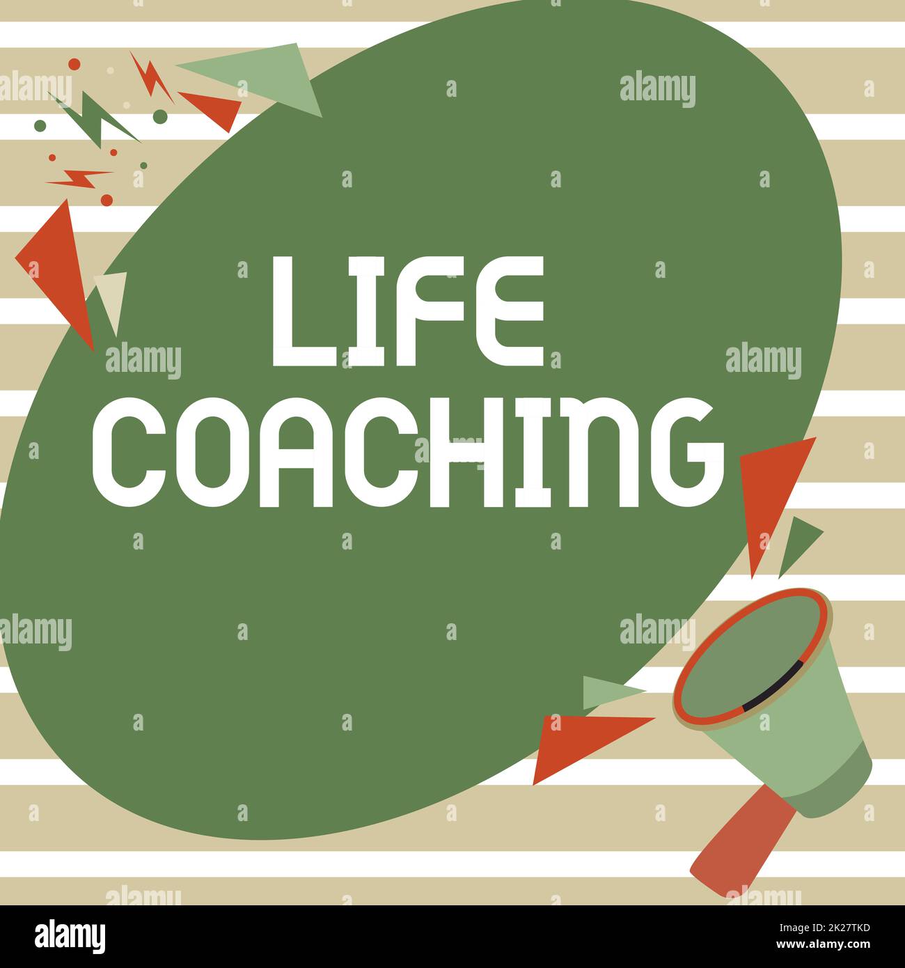 Didascalia di testo che presenta Life Coaching. Incoraggiamento e consultazione concettuale delle foto in base alla condizione attuale Megaphone Drawing Speaking to Chat Cloud Making Announcement. Foto Stock