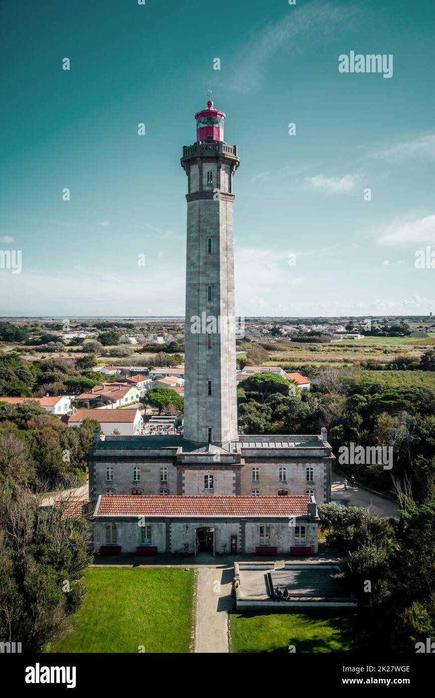 Faro di balene - Phare des baleines - nell'isola di Re Foto Stock