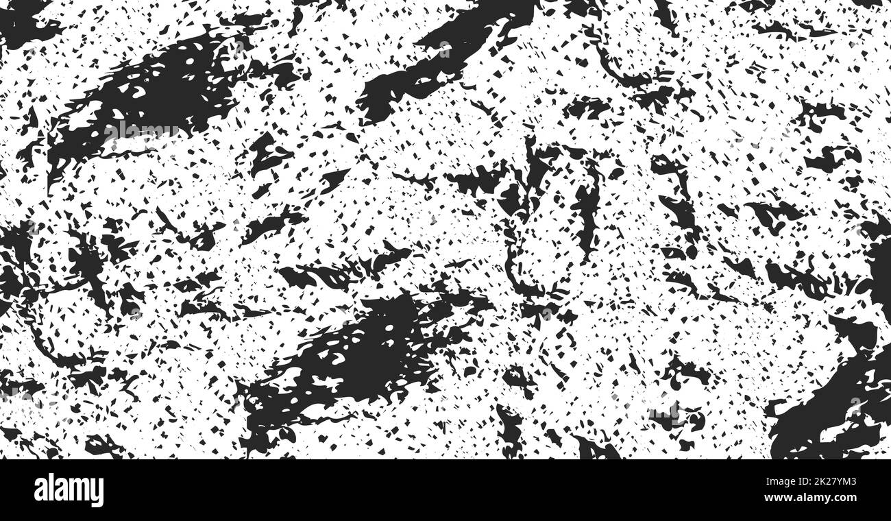 Grunge linee e punti neri su uno sfondo bianco - Vettore Foto Stock