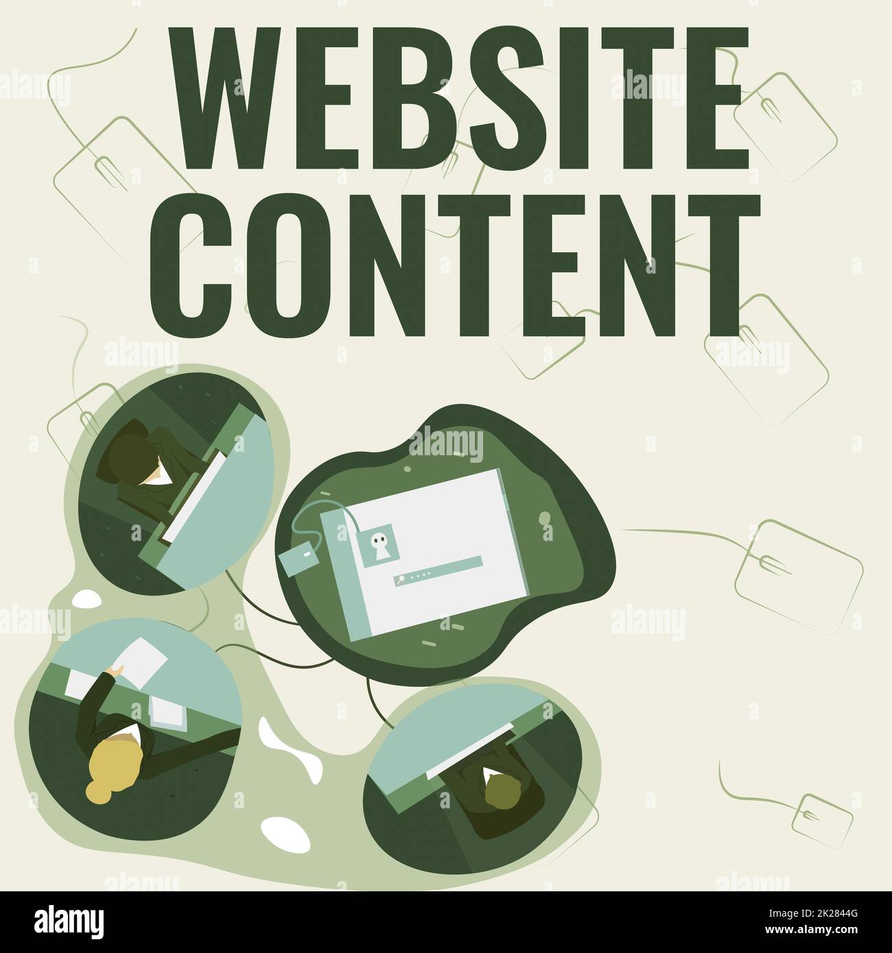 Testo della scrittura contenuto del sito Web. Parola scritta sul sito web contenuti colleghi che hanno Office Meeting condividere pensieri mostrando nuovo piano di progetto. Foto Stock