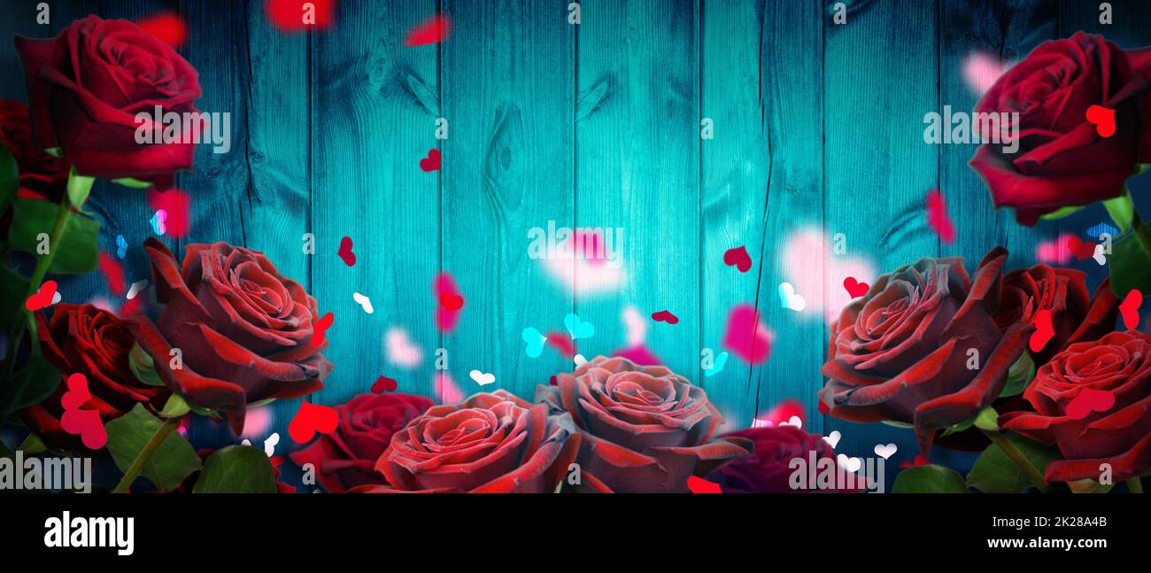 Buon San Valentino. Sfondo di congratulazioni dal giorno di San Valentino Foto Stock