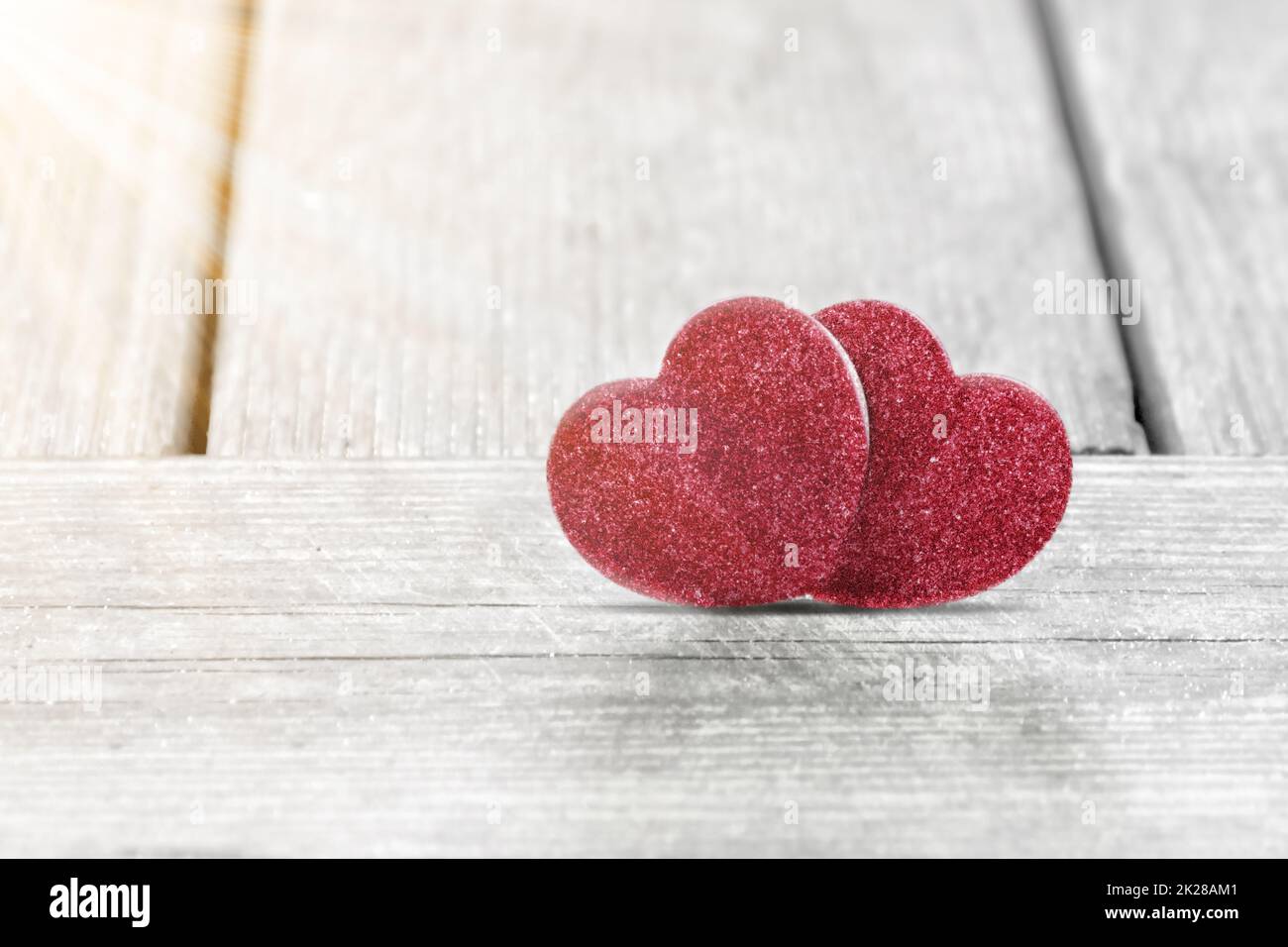 Buon San Valentino. Simbolo d'amore a forma di cuore. Foto Stock