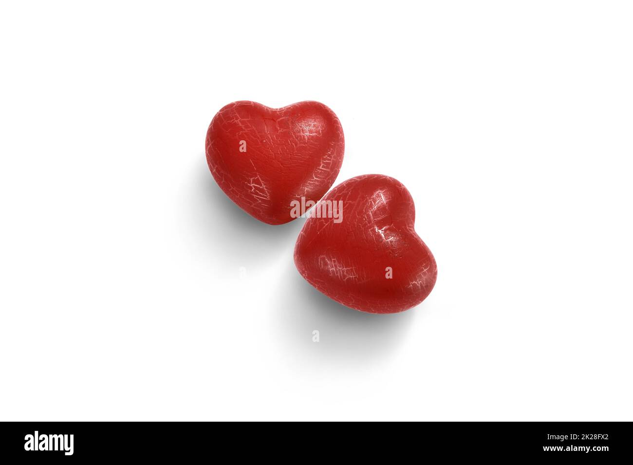 Buon San Valentino. Simbolo d'amore a forma di cuore. Foto Stock
