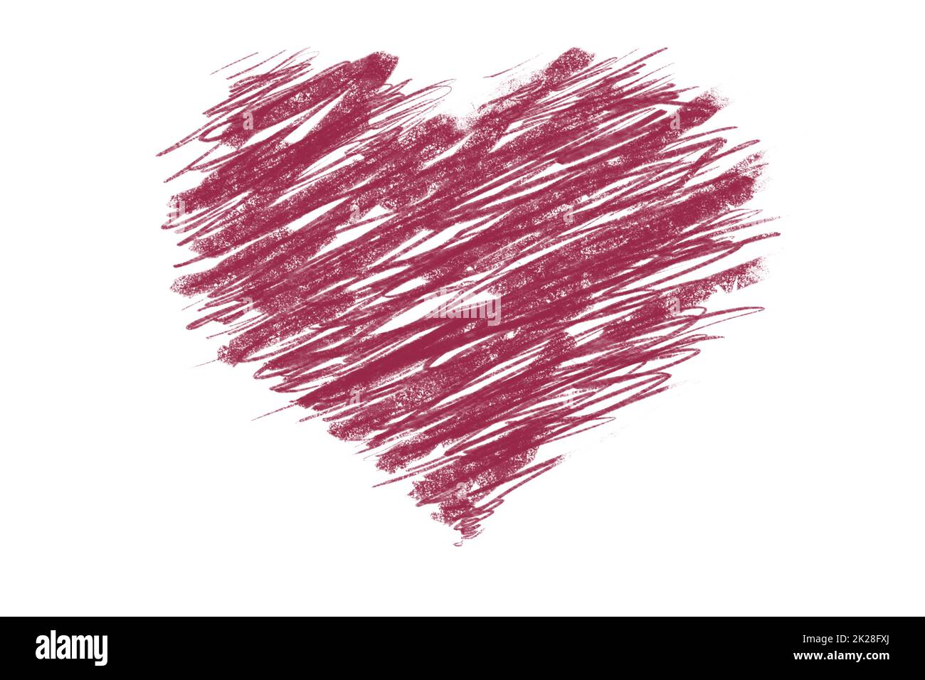 Buon San Valentino. Simbolo d'amore a forma di cuore. Foto Stock