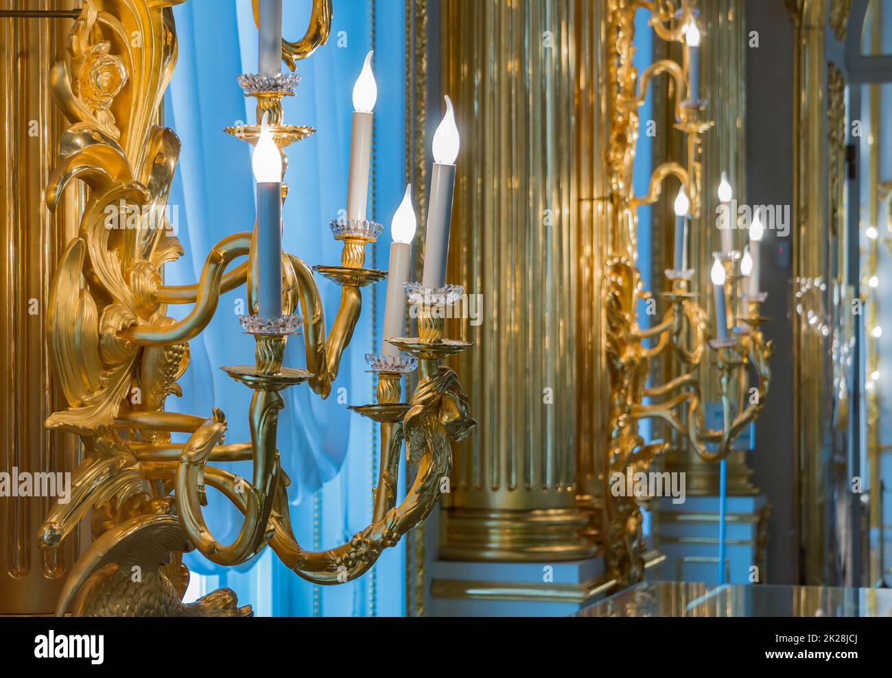 Interni del Palazzo di Caterina Foto Stock