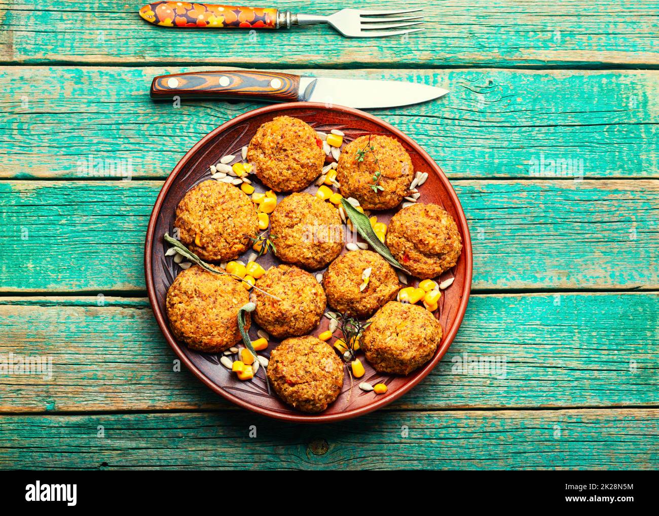 Vegedelki, polpette di verdure. Foto Stock