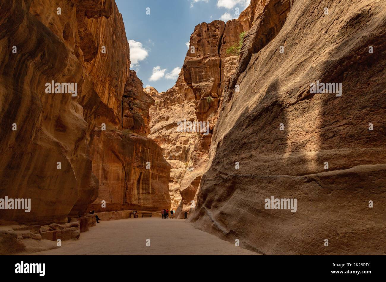 Il Siq - Petra Foto Stock