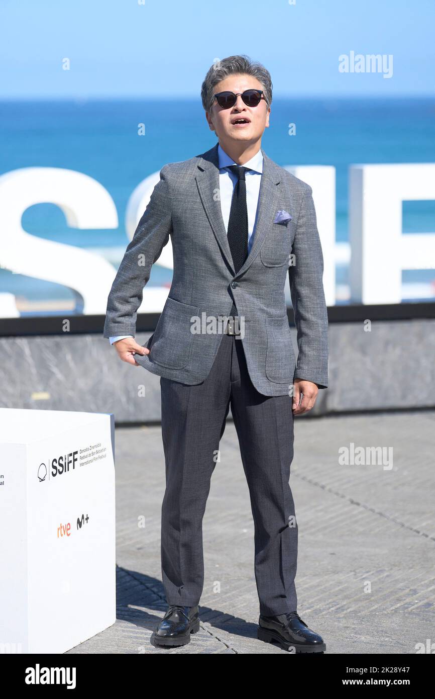 22 settembre 2022, Madrid, Madrid, Spagna: Kwon Hae-hyo ha partecipato a 'Walk Up' Photocall durante il 70th° Festival Internazionale del Film di San Sebastian al Kursaal Palace il 22 settembre 2022 a Donostia / San Sebastian, Spagna (Credit Image: © Jack Abuin/ZUMA Press Wire) Foto Stock