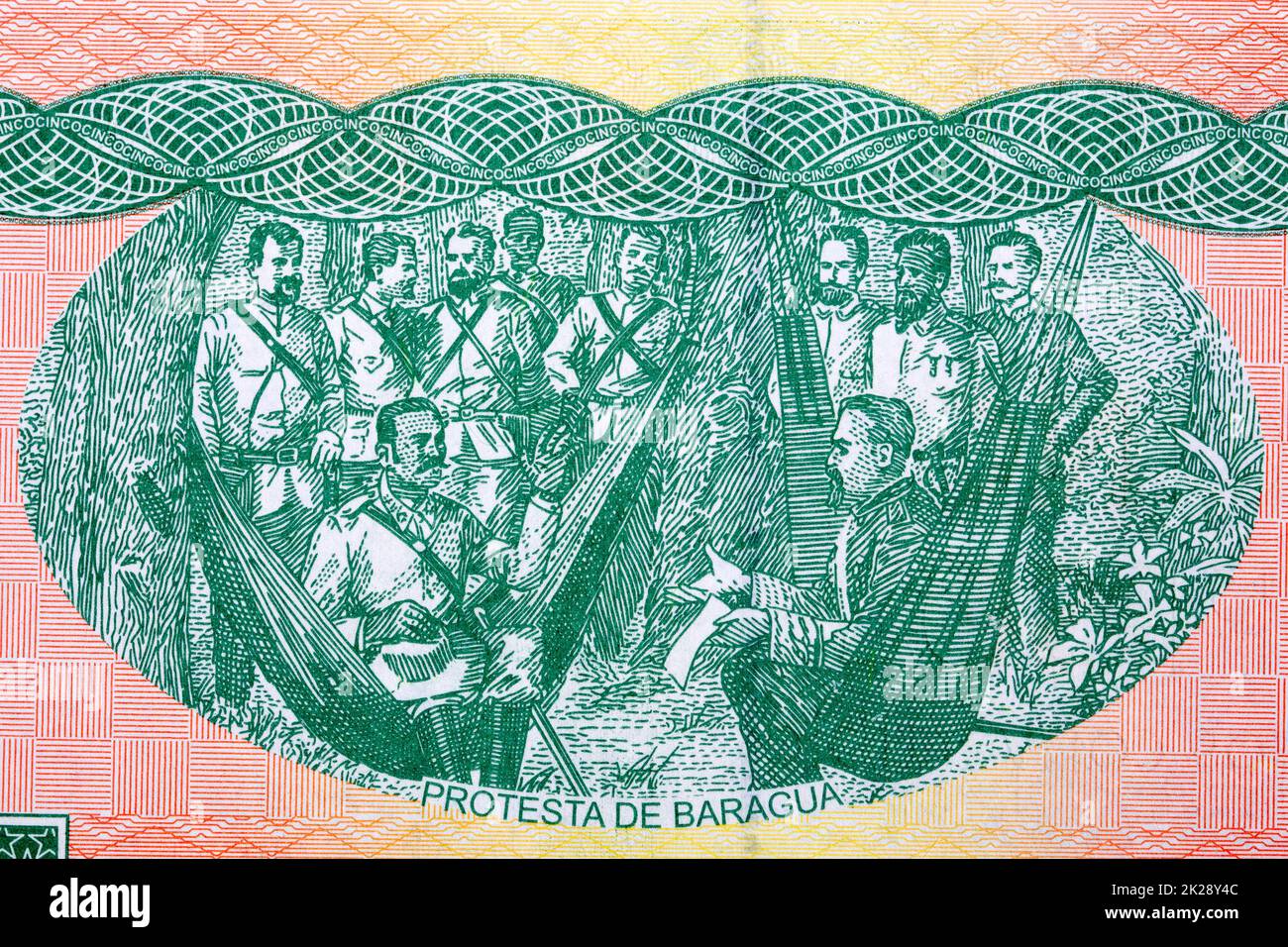 Baragua protesta da denaro cubano Foto Stock