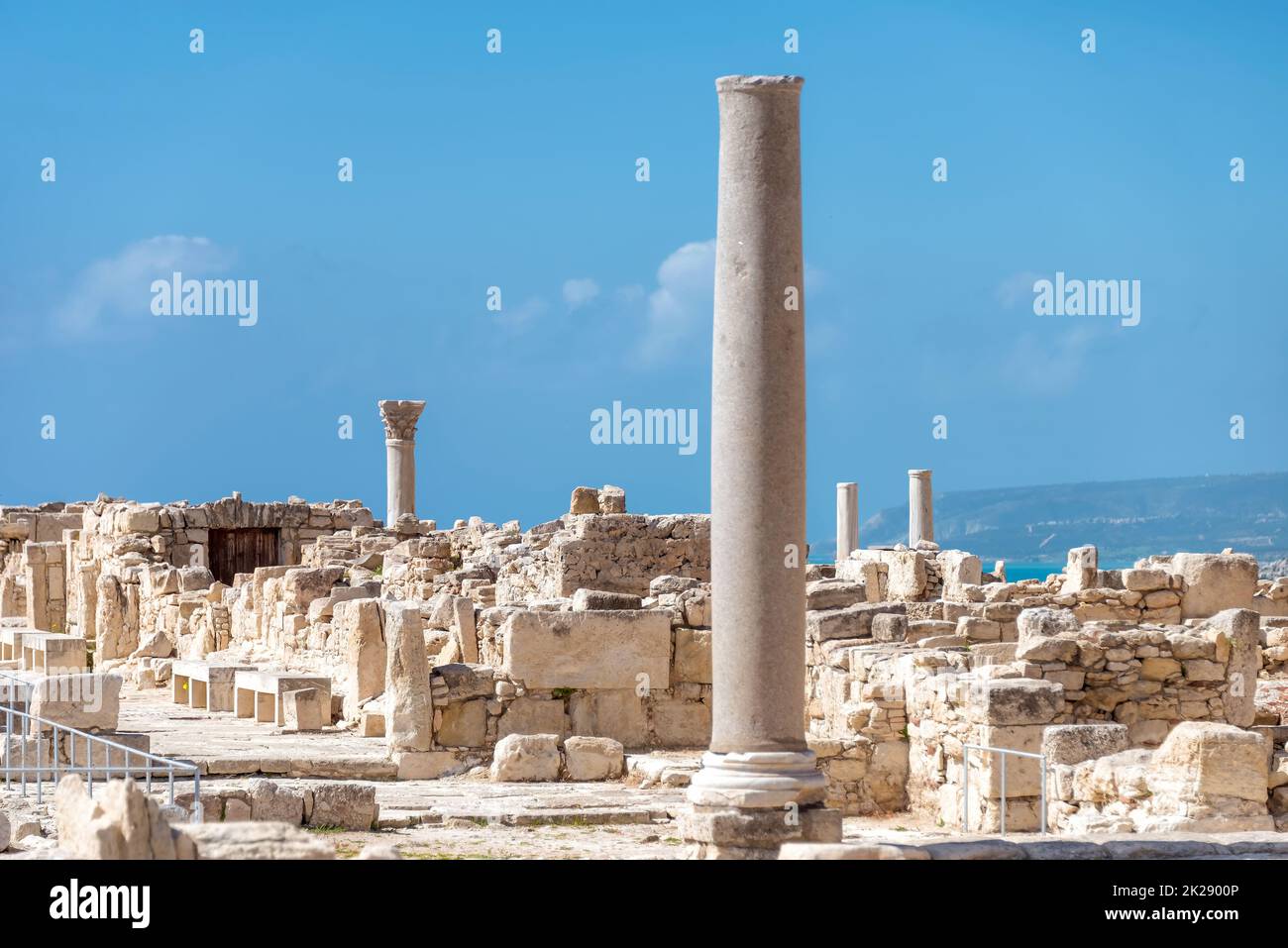 Antico sito archeologico di Kourion. Distretto di Limassol, Cipro Foto Stock