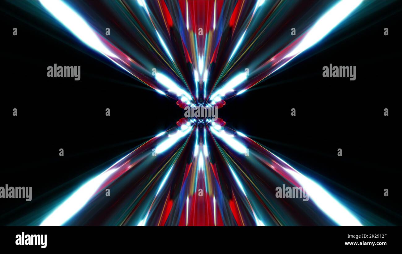 Tunnel di diamanti luminosi Foto Stock