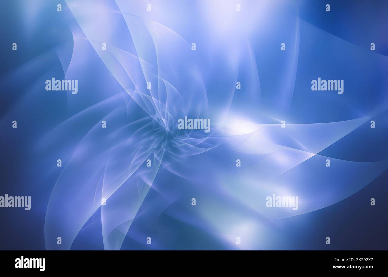 Astratto fiore blu a schermo intero Foto Stock