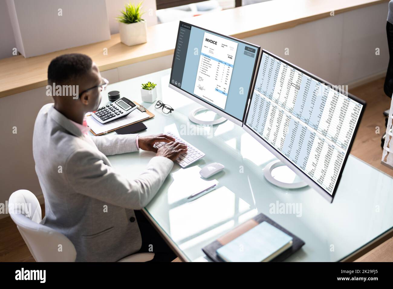 E Invoice Tax Software Foto Stock