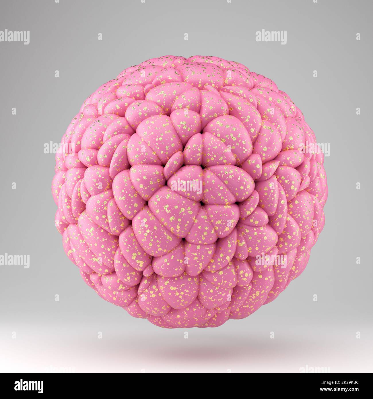 Astratto palla rosa 3D rendering Foto Stock