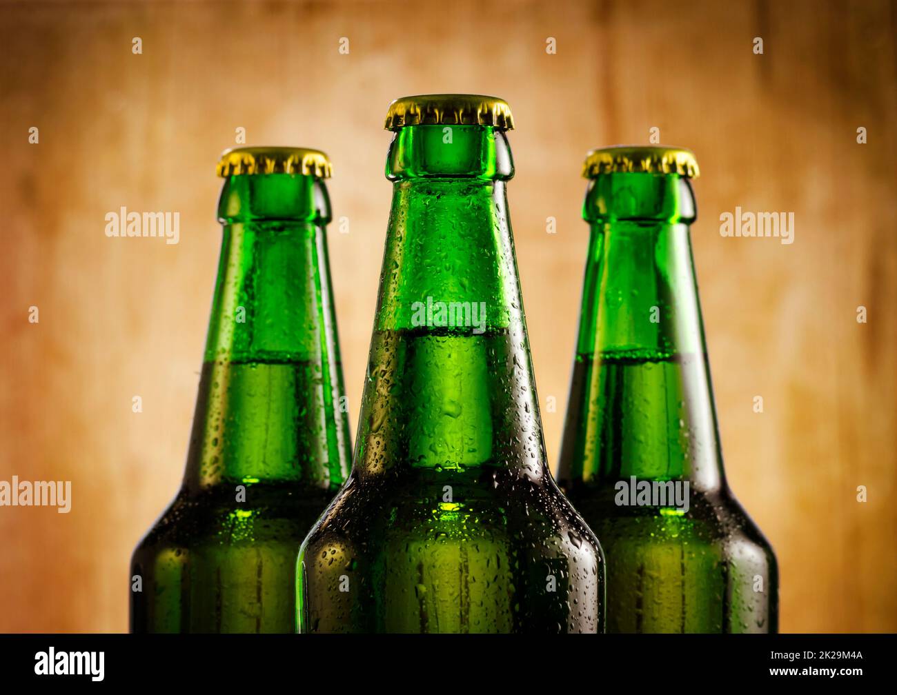 Bottiglie di birra Foto Stock