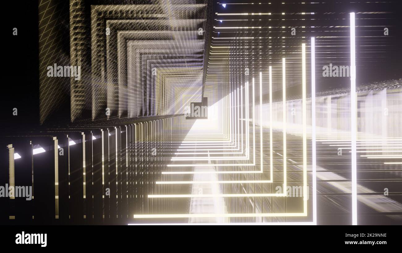 Metallic Light Future Foto Stock