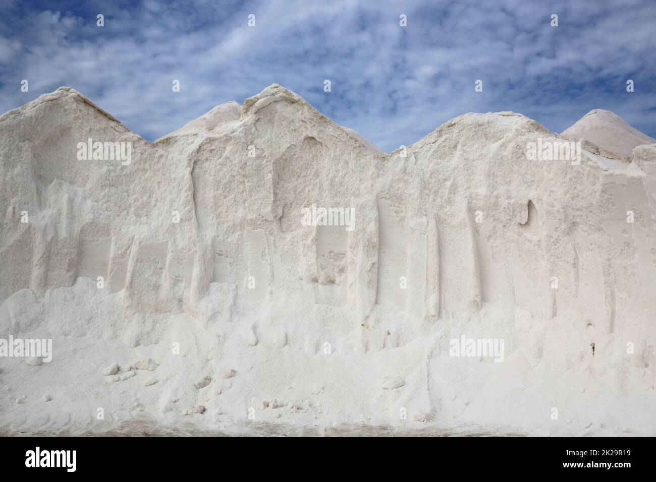Miniera di sale a Ses Salines. Maiorca. Spagna Foto Stock