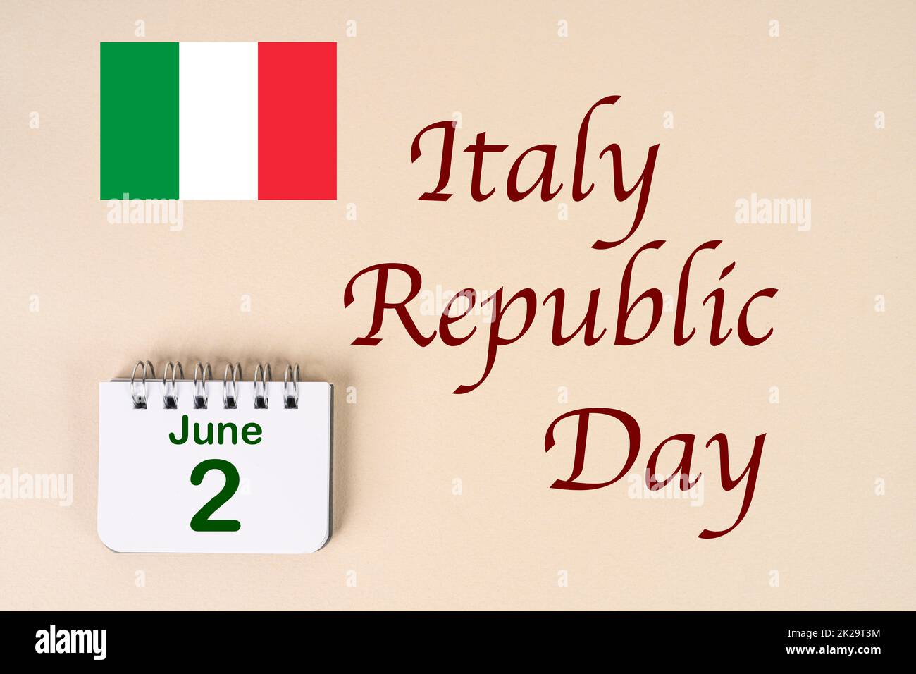 Giornata della Repubblica d'Italia Foto Stock