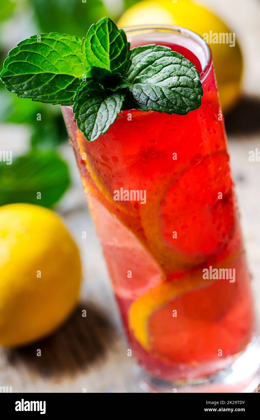 Cocktail di frutta Foto Stock