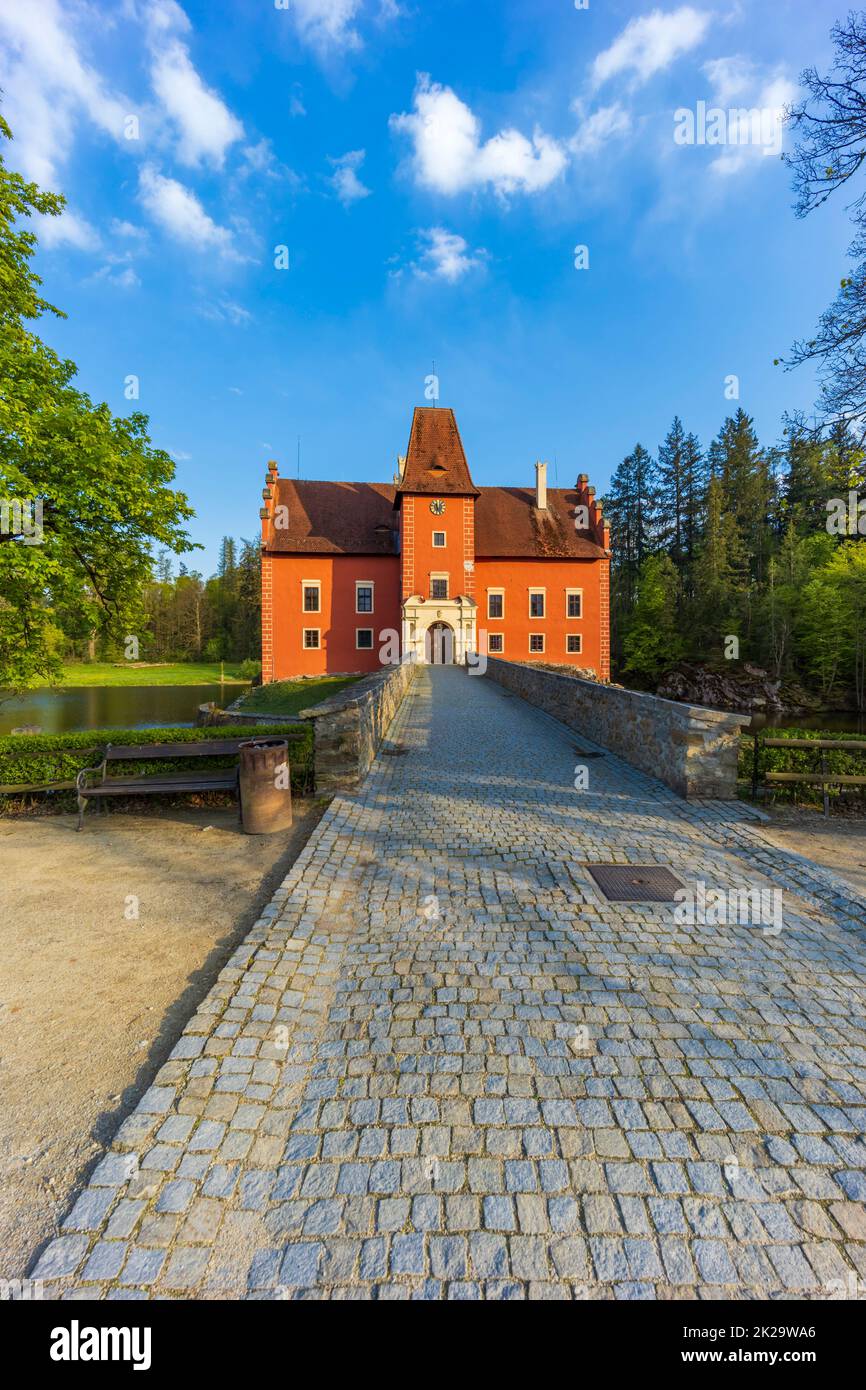 Cervena Lhota castello nella Boemia meridionale, Repubblica Ceca Foto Stock