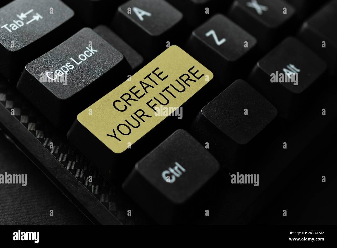 Didascalia concettuale Crea il tuo futuro. Foto concettuale sapere cosa si desidera e la volontà di fare per ottenere il download di documenti concetto, il caricamento e la pubblicazione di nuovi file su Internet Foto Stock