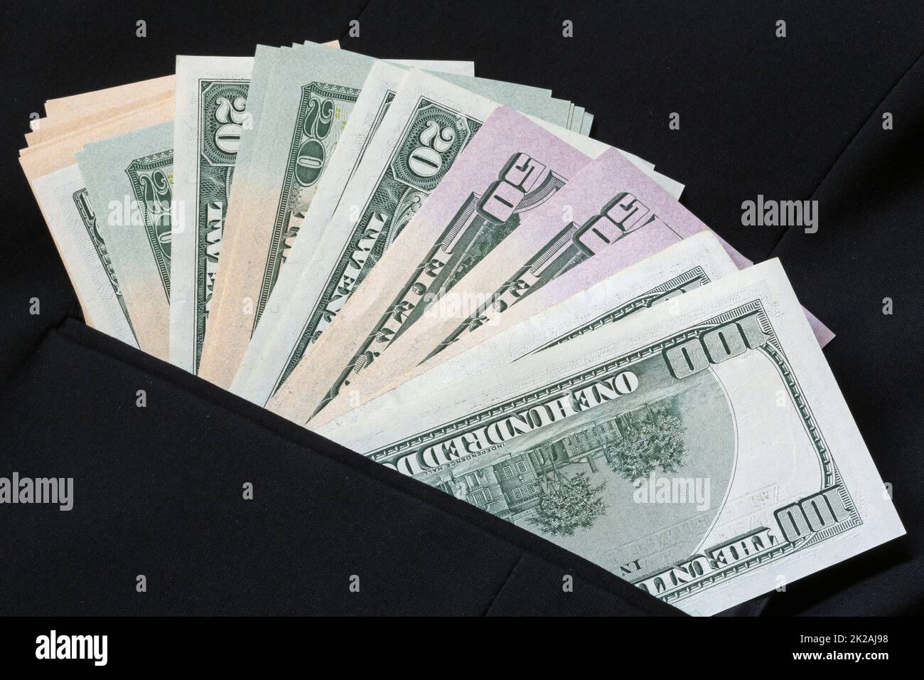 US Dollar Banconote Foto Stock