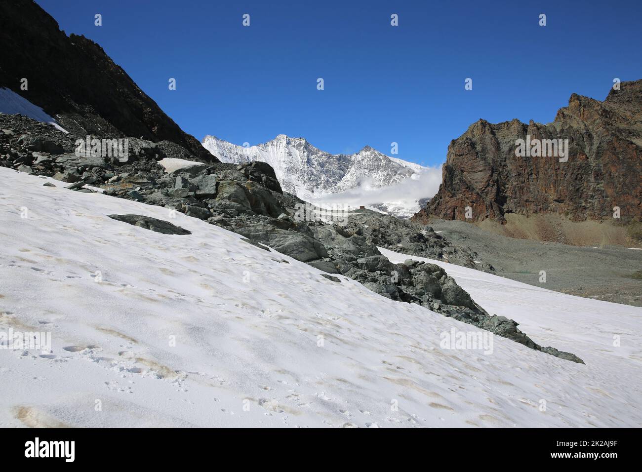 Le Alpi Pennine in Svizzera. Europa Foto Stock