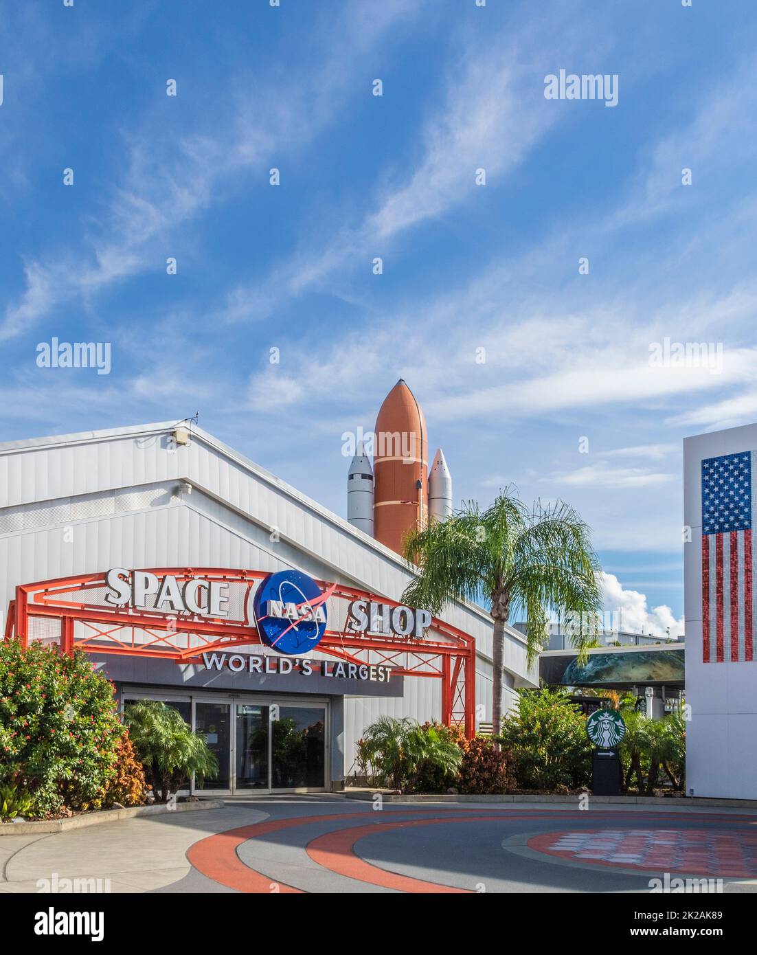 Kennedy Space Center Visitor Complex in Florida. Foto Stock