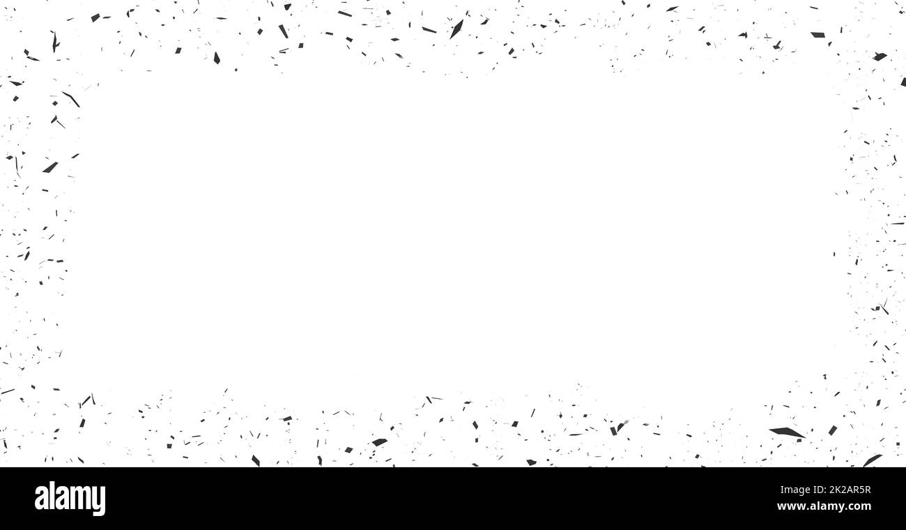 Grunge linee e punti neri su uno sfondo bianco - Vettore Foto Stock