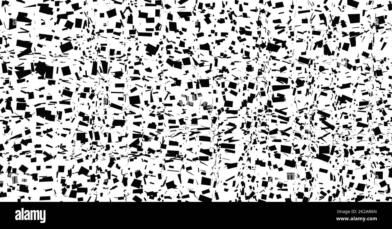 Grunge linee e punti neri su uno sfondo bianco - Vettore Foto Stock