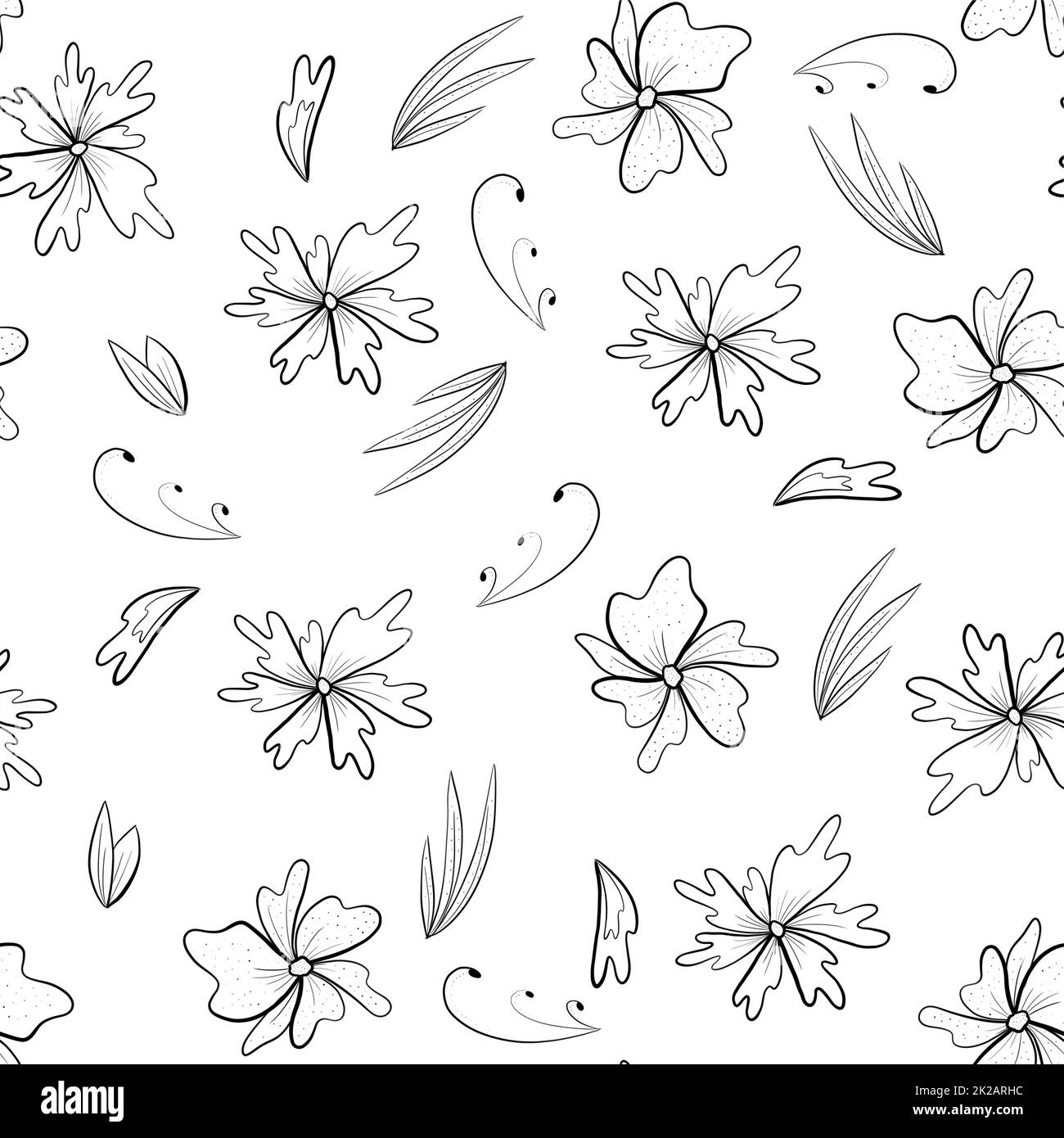 Carino motivo floreale nel piccolo fiore. Texture senza cuciture. Elegante modello per stampe alla moda. Stampa con fiori piccoli. Stampa stock Foto Stock