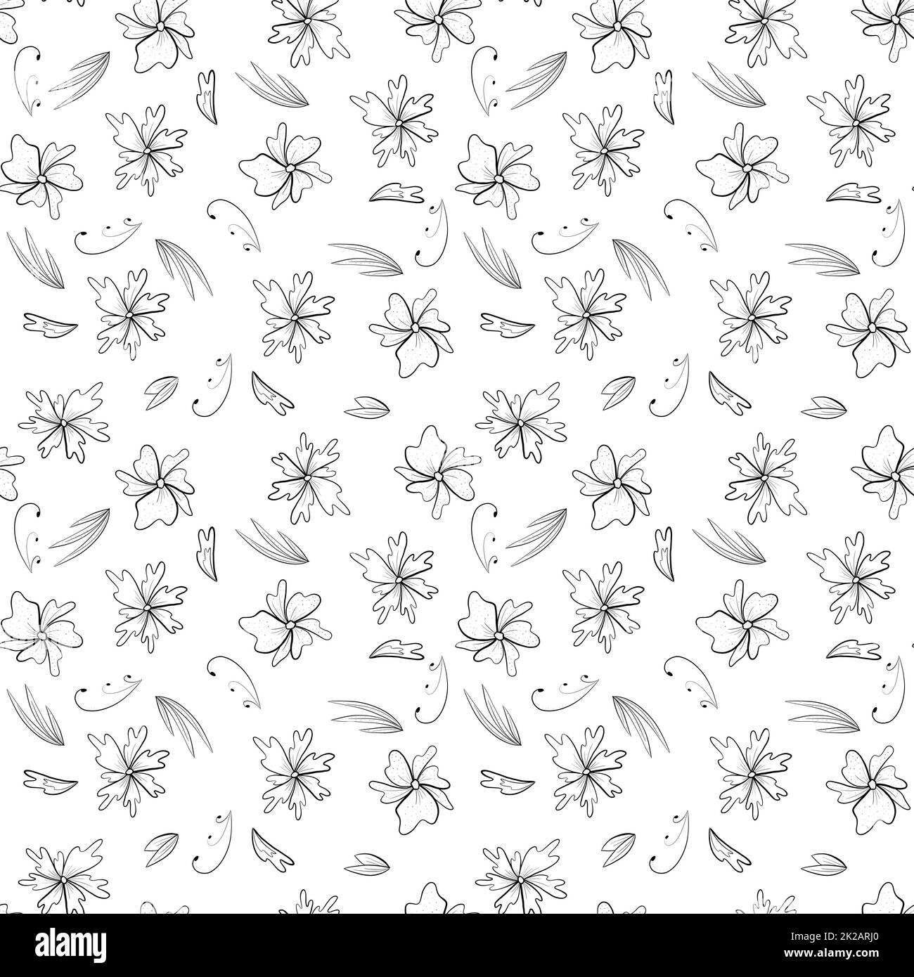 Carino motivo floreale nel piccolo fiore. Texture senza cuciture. Elegante modello per stampe alla moda. Stampa con fiori piccoli. Stampa stock Foto Stock