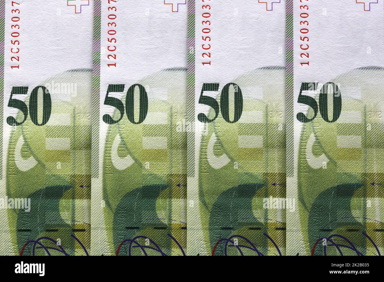 Banconote in franchi svizzeri Foto Stock