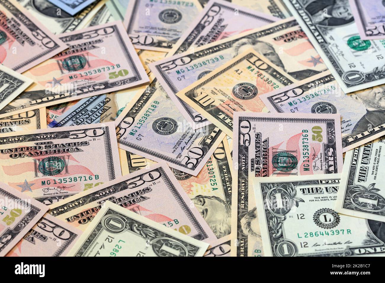 US Dollar Banconote Foto Stock