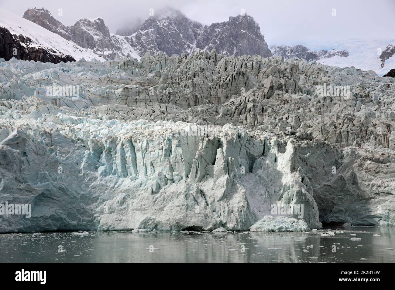 Ghiacciaio di Pia in Patagonia. Cile. Sud America Foto Stock