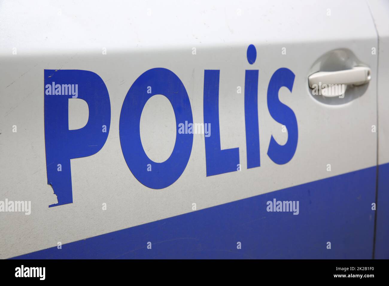 Auto di polizia a Istanbul. Turchia Foto Stock