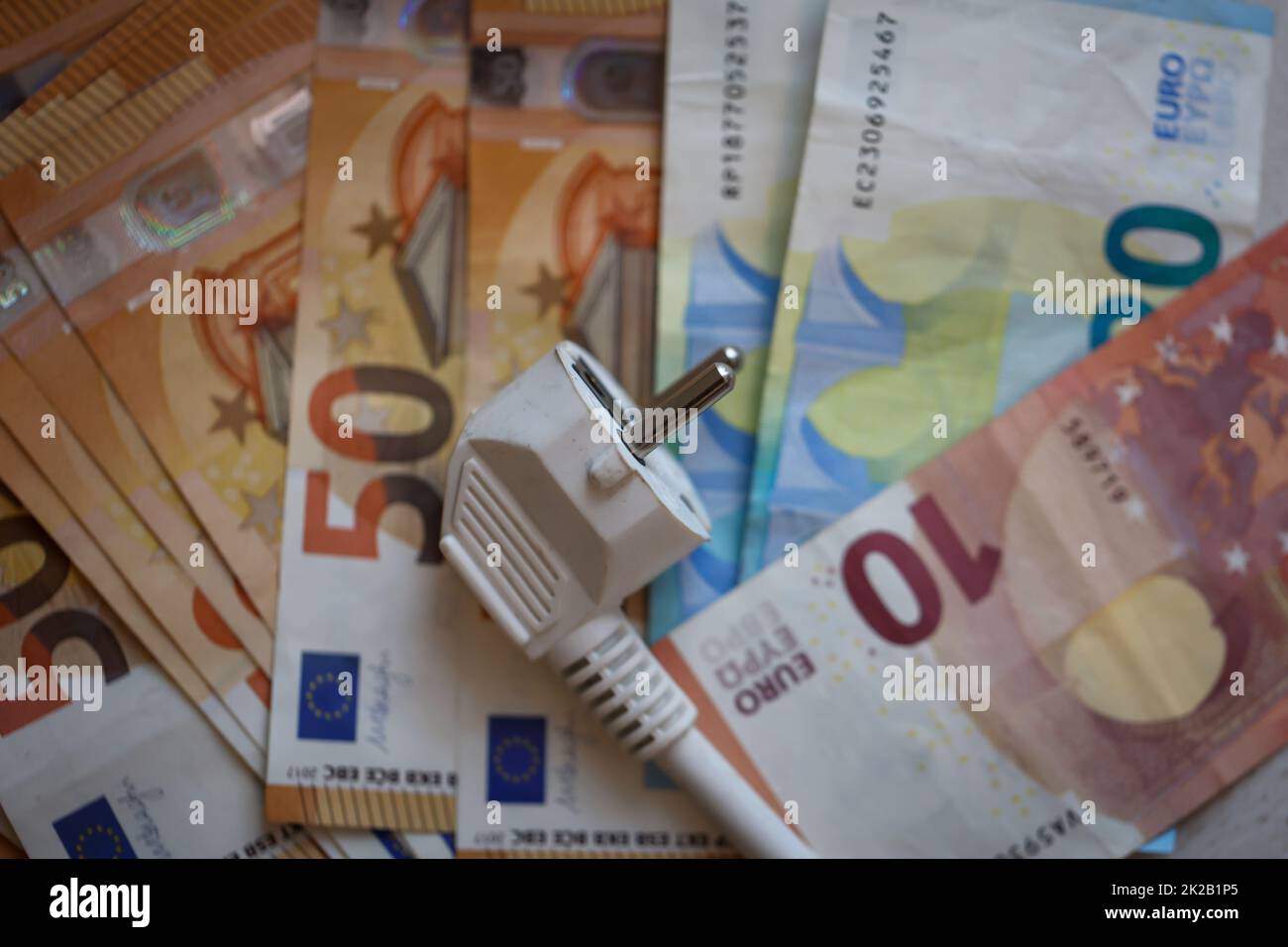 Aumento dei prezzi dell'energia, concetto di aumento dei prezzi dell'elettricità. Foto Stock