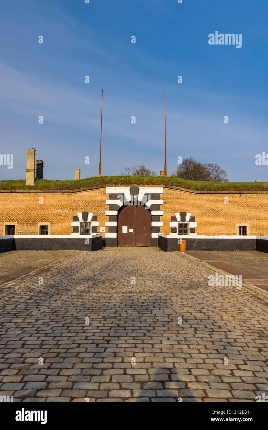Piccola fortezza e memoriale delle vittime della guerra mondiale del 2nd, Terezin, Boemia settentrionale, Repubblica Ceca Foto Stock