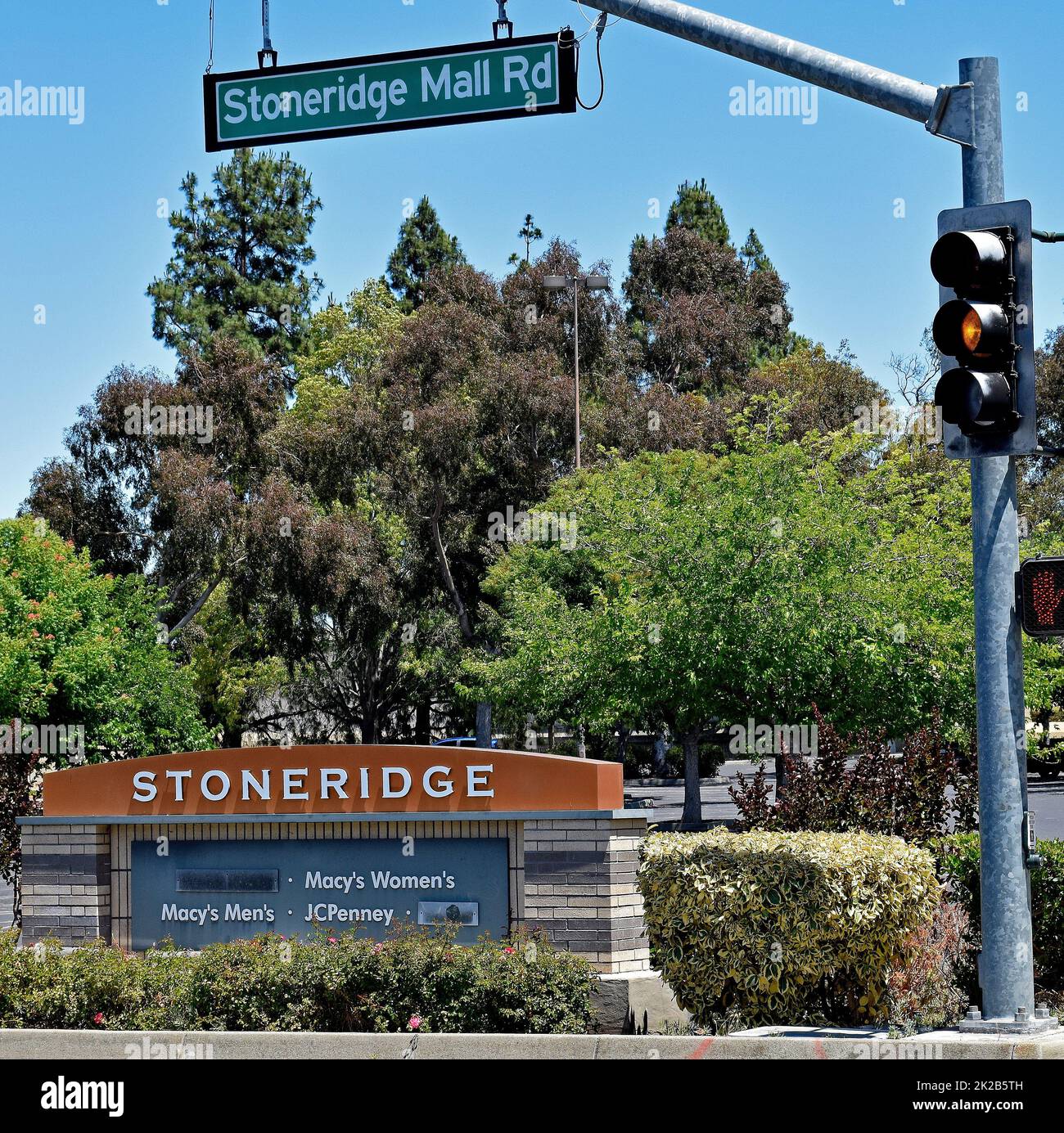 Cartello Stoneridge Mall a Pleasanton, California, USA Foto Stock