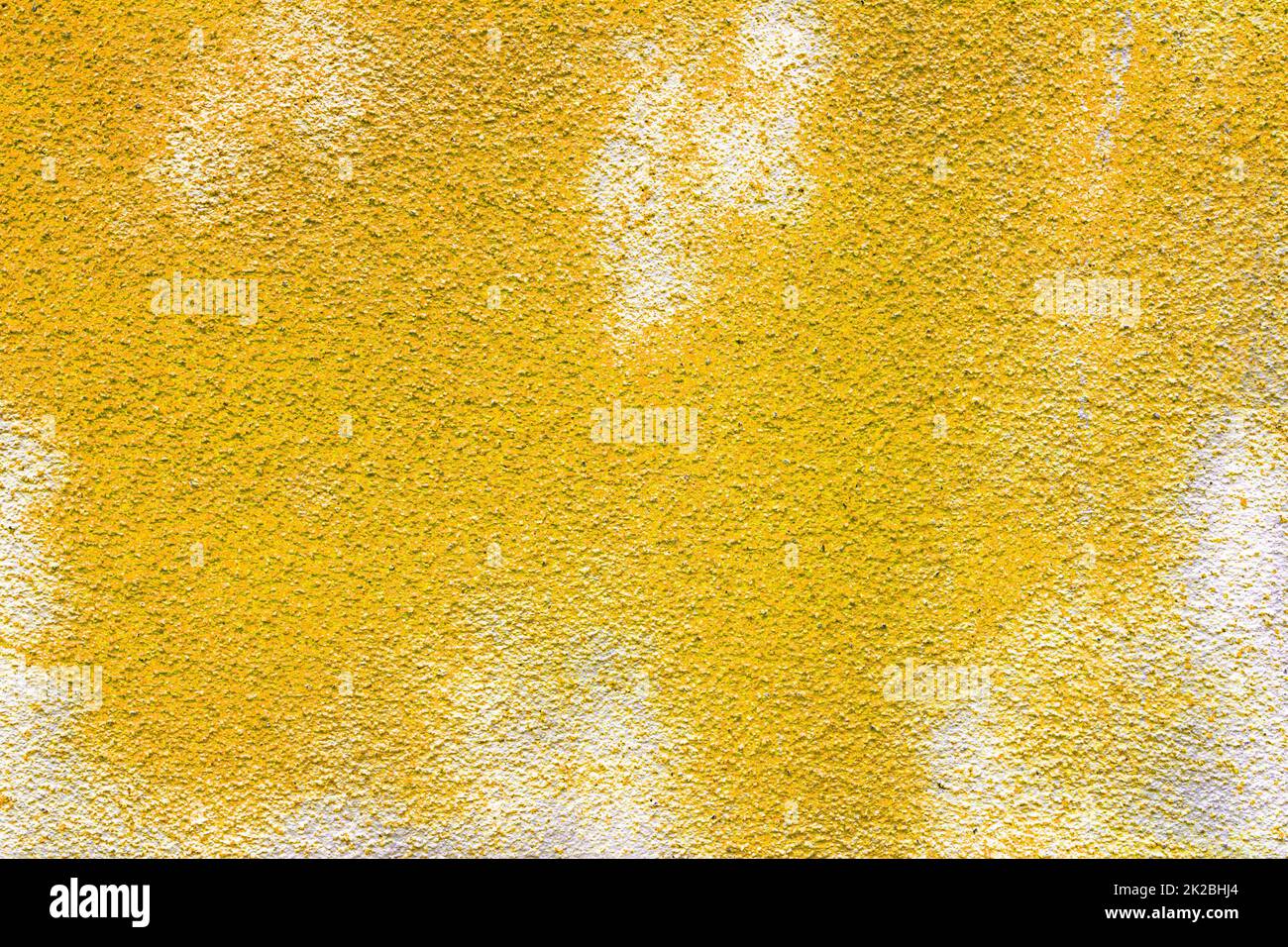 Texture parete di calcestruzzo giallo Foto Stock