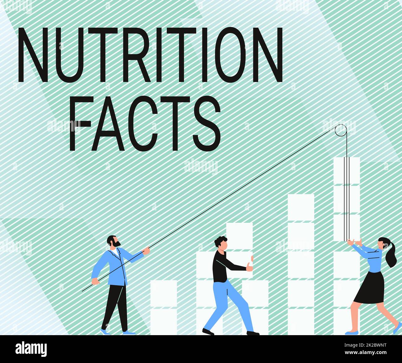 Segno di testo che mostra i fatti di Nutrizione. Word per informazioni dettagliate sulle sostanze nutritive del cibo Illustrazione dei partner costruire nuove idee meravigliose per il miglioramento delle competenze. Foto Stock