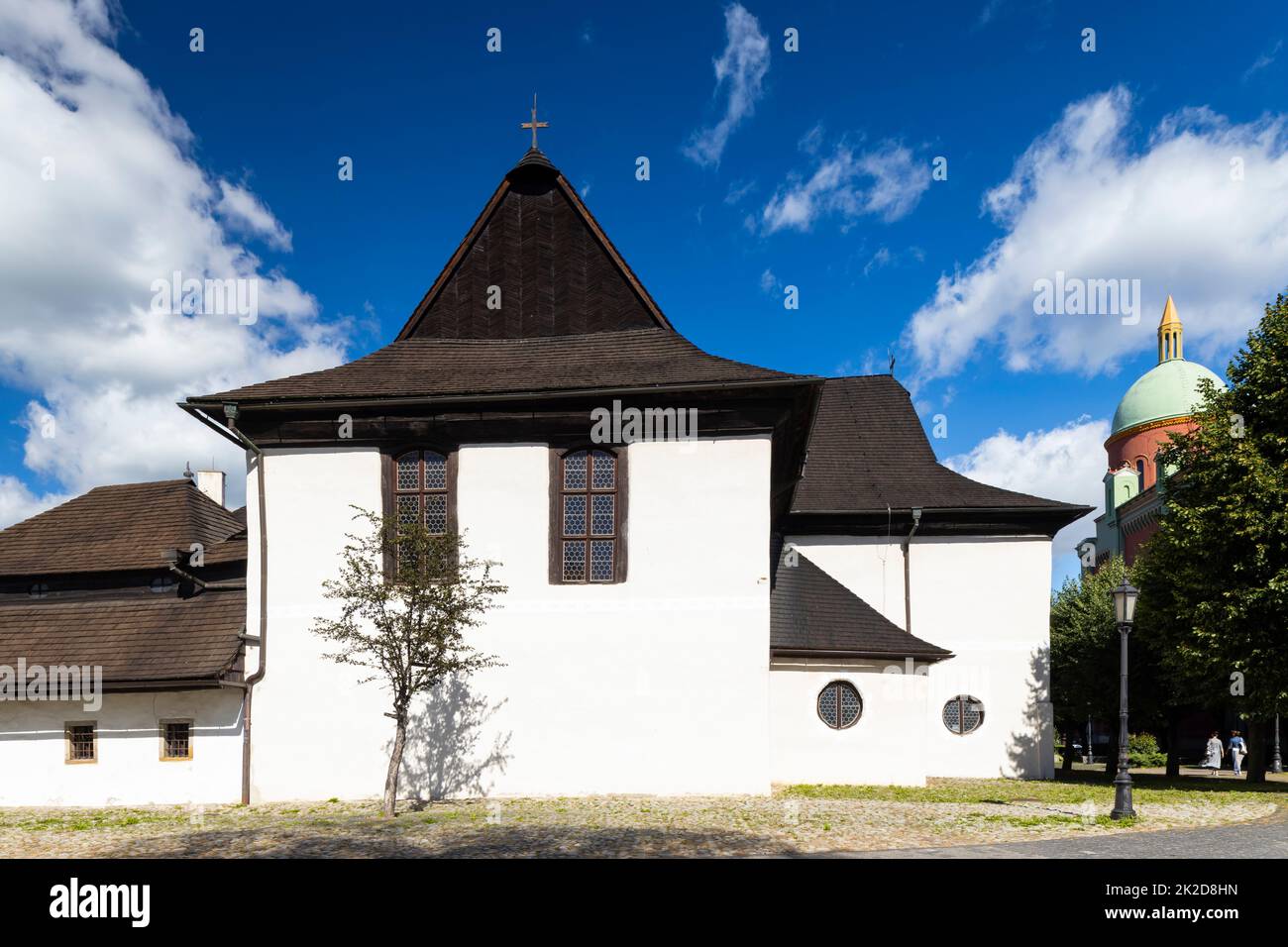 Chiesa della Santissima Trinità, sito UNESCO, Kezmarok, Slovacchia Foto Stock