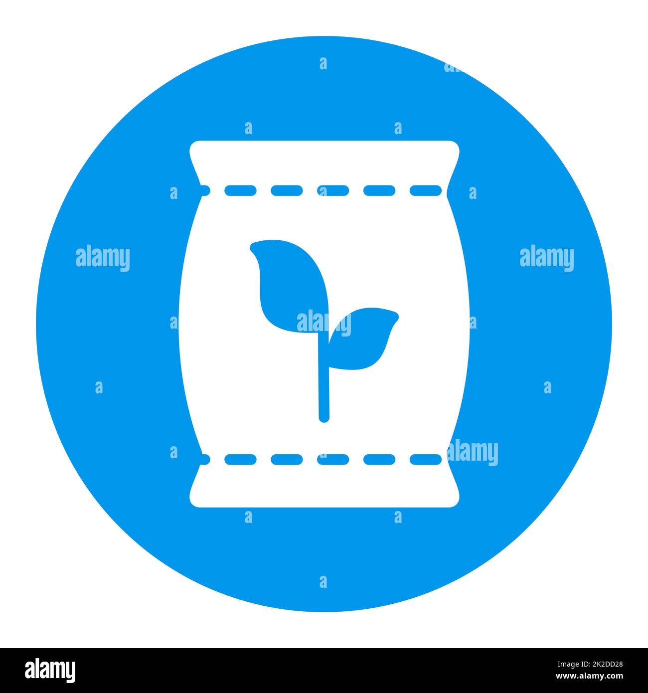 Icona del vettore isolato del sacco fertilizzante Foto Stock
