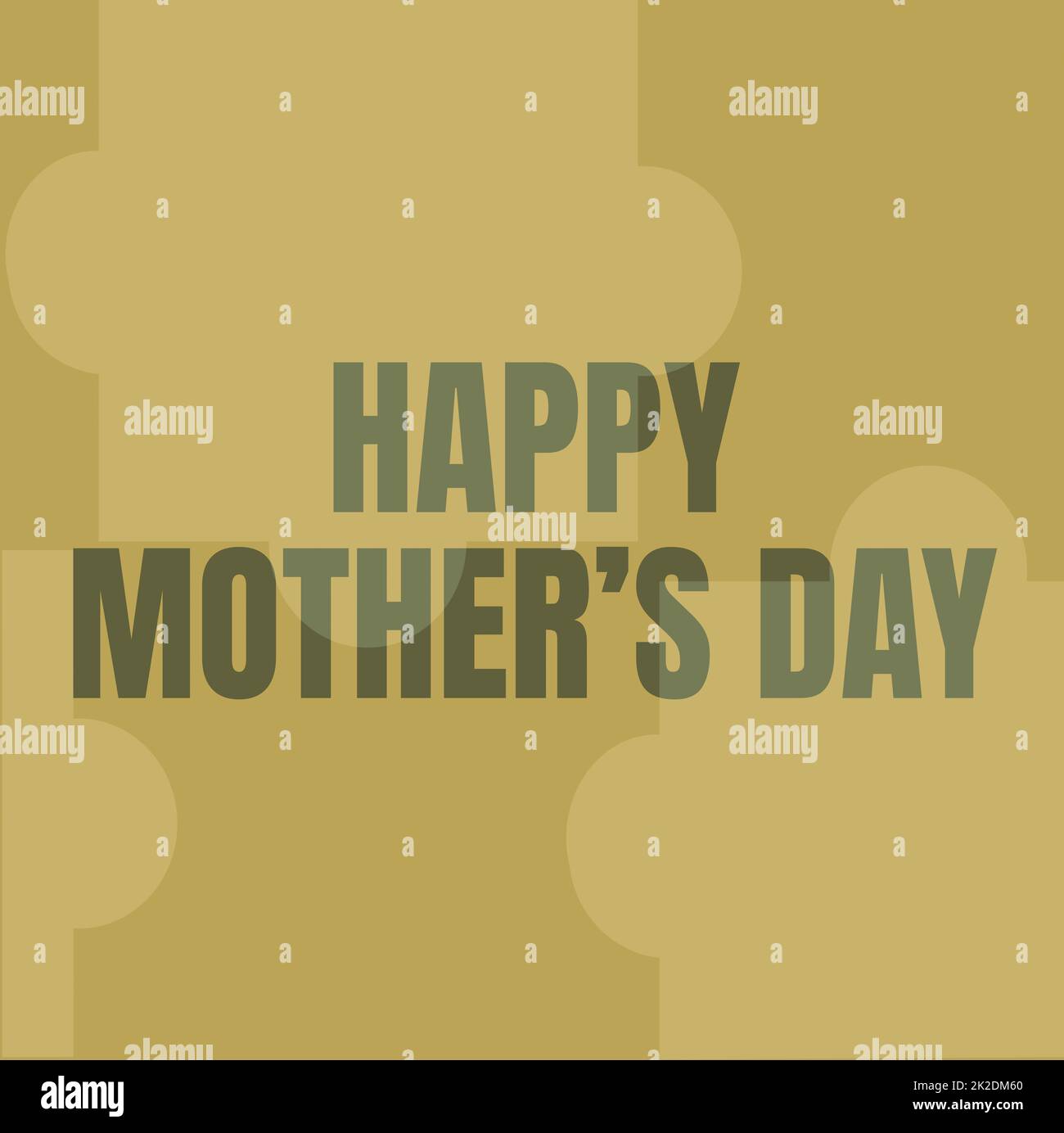 Esposizione concettuale Happy Mothers Day. Concetto significato celebrato in onore della maternità è influenza nella società linea di fondo illustrato con varie forme e colori. Foto Stock