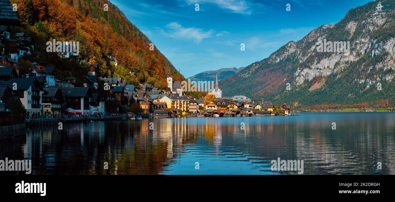 Hallstatt village, Austria Foto Stock