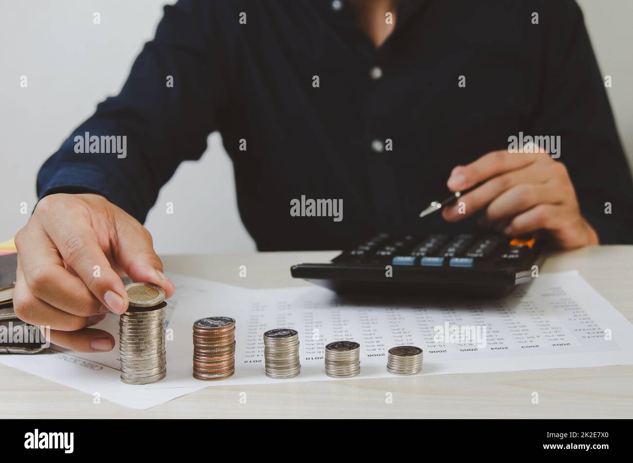 Concetto di finanza aziendale. Foto Stock