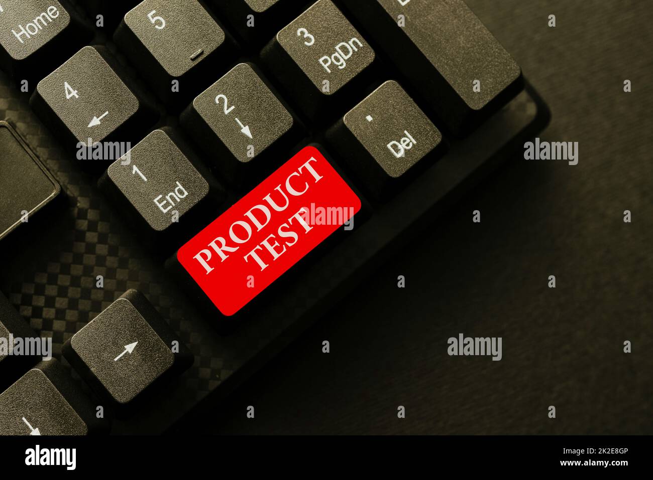 Testo scritto a mano Test prodotto. Business Showcase processo di misurazione delle proprietà o delle prestazioni dei prodotti digitando accordo di impiego campione, trascrivendo Online Talk Show Audio Foto Stock