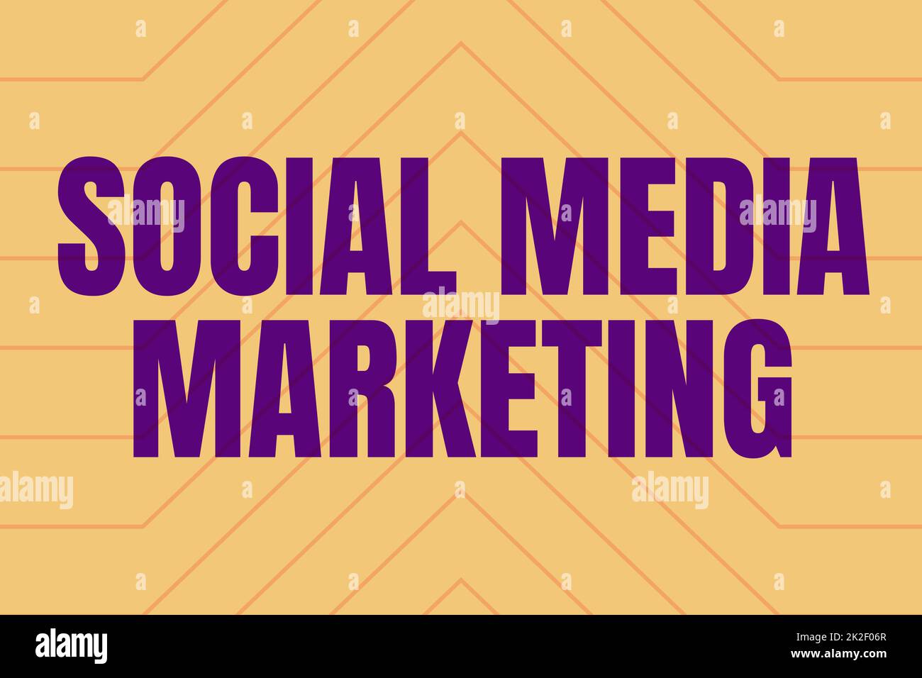 Visualizzazione concettuale Social Media Marketing. Parola scritta sull'uso del Web site e della rete per promuovere la linea di servizio del prodotto gli sfondi illustrati con le varie forme e colori. Foto Stock