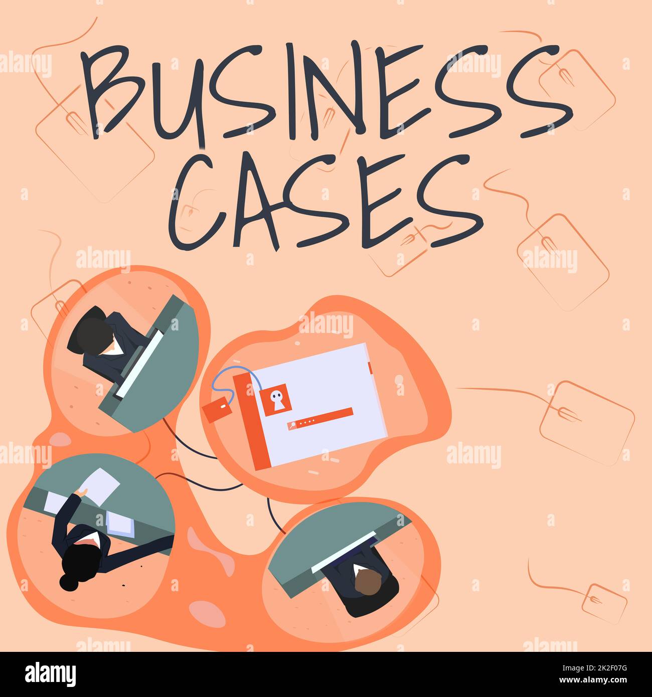 Visualizzazione concettuale Business case. Panoramica aziendale impegno sulla base dei vantaggi commerciali attesi colleghi che hanno riunione di Office condividere pensieri che mostrano il nuovo piano di progetto. Foto Stock