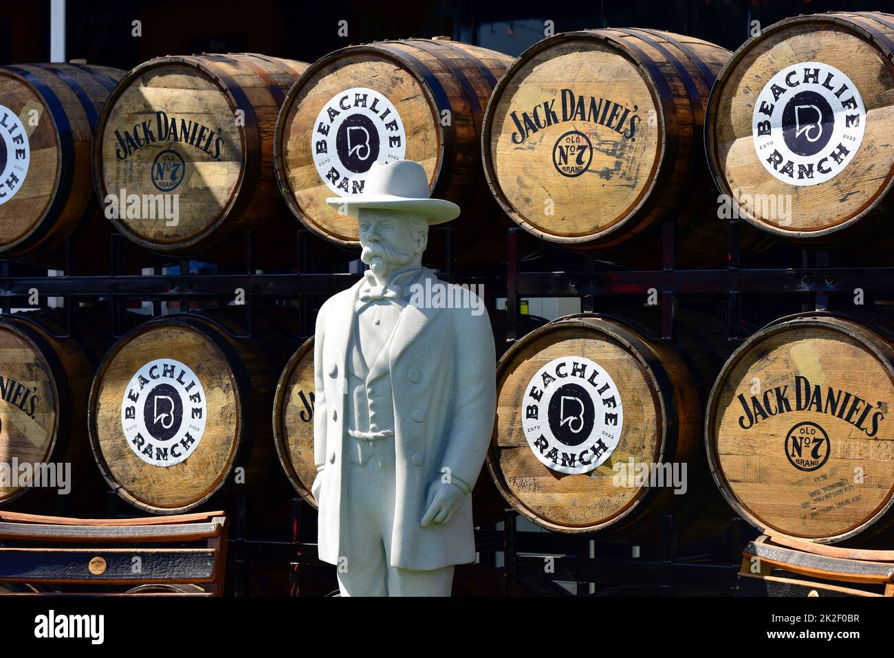 Redondo Beach, California 17 settembre 2022 - Jack Daniels Vendor al BeachLife Ranch, Credit - Ken Howard/Alamy Foto Stock